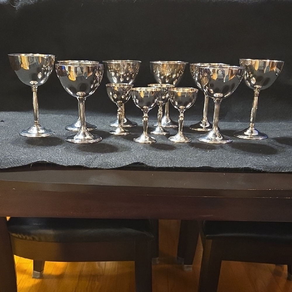 Elegant Silver Plated Goblet Sets